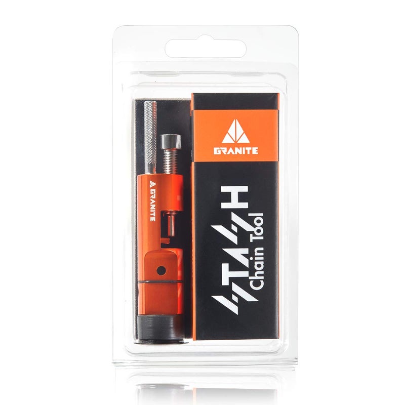 Granite Stash Bike Chain Tool Bicycle Chain Repair Tool Kit Set - Stores in Handlebar - Easy to Use Bike Chain Breaker, Chain Splitter or Link Remover - Compatible with 9 10 11 12 Speed Chain (Orange) - Image 5